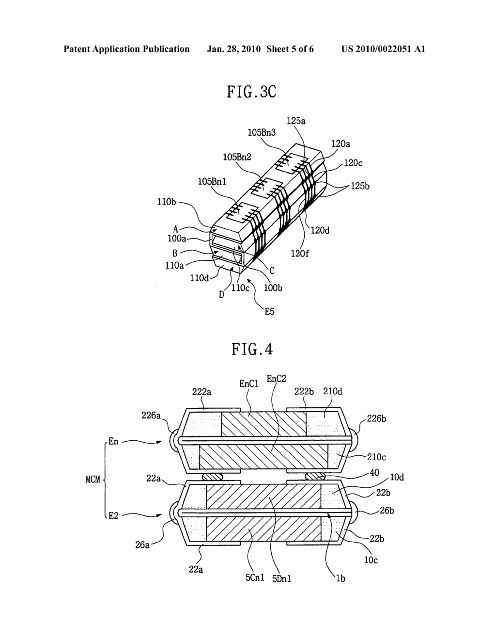 Method of fabricating electronic device having stacked chips - diagram, schematic, and image 06