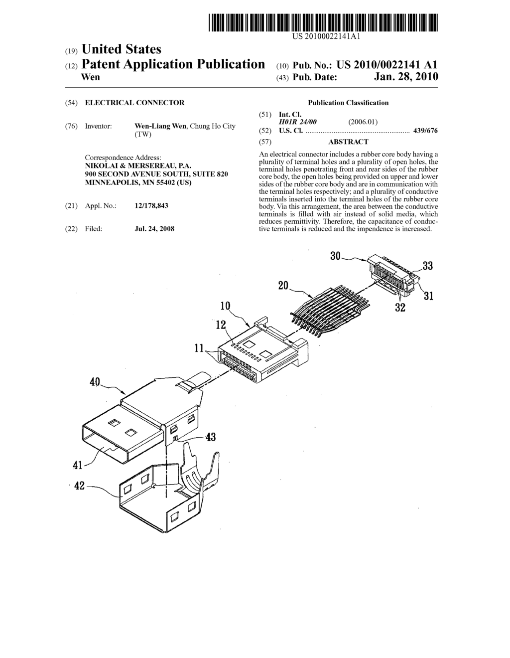 ELECTRICAL CONNECTOR - diagram, schematic, and image 01