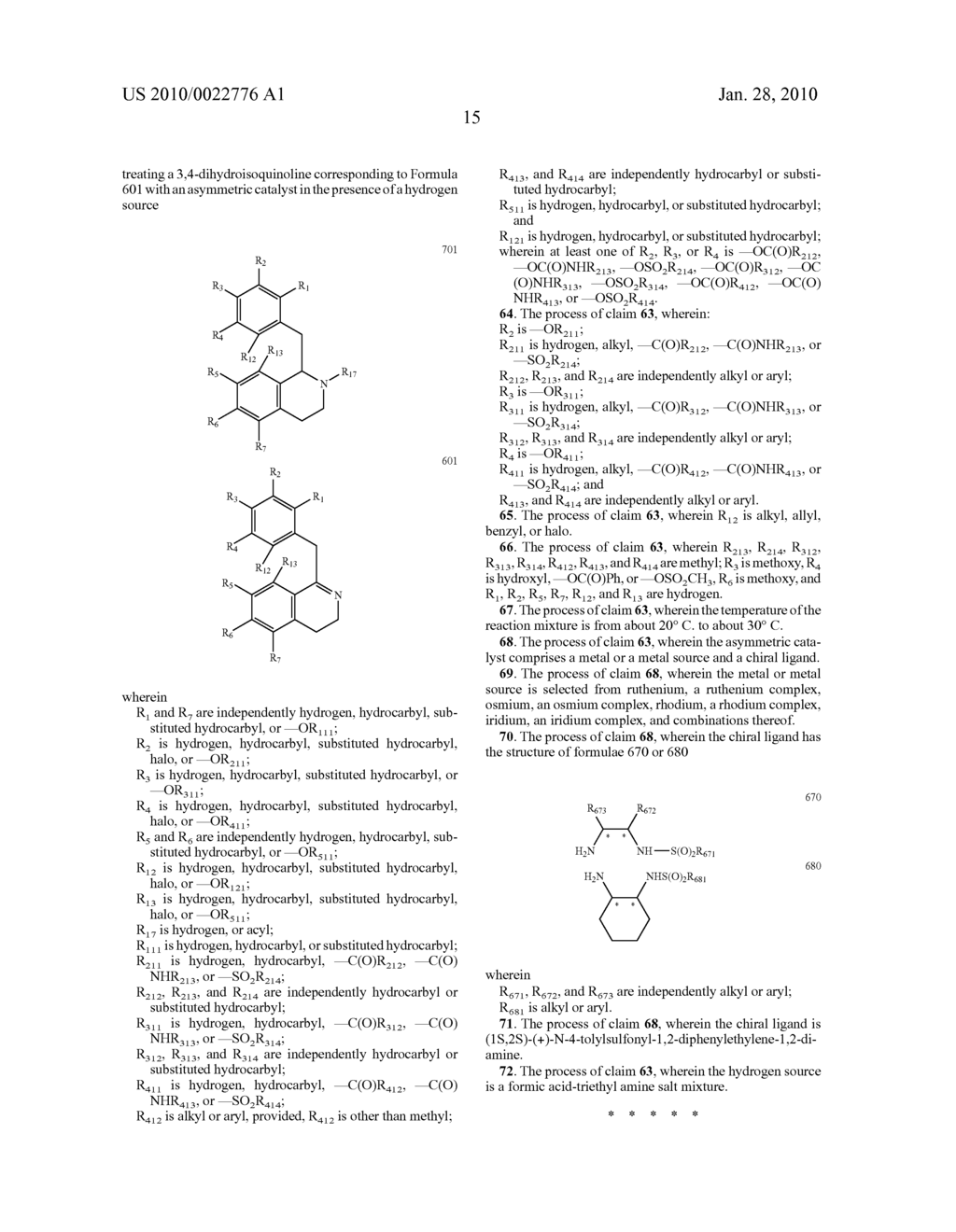 Preparation of Hexahydroisoquinolines from Dihydroisoquinolines - diagram, schematic, and image 16