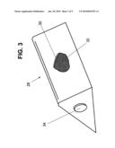 Thigh support with vibratory device for improved blood circulation diagram and image