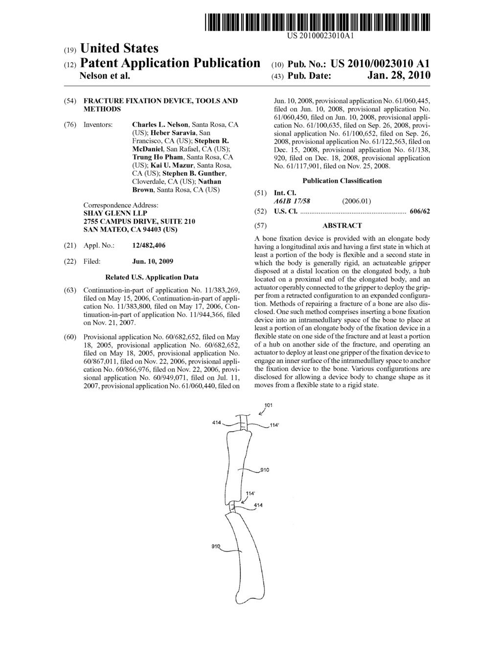 FRACTURE FIXATION DEVICE, TOOLS AND METHODS - diagram, schematic, and image 01