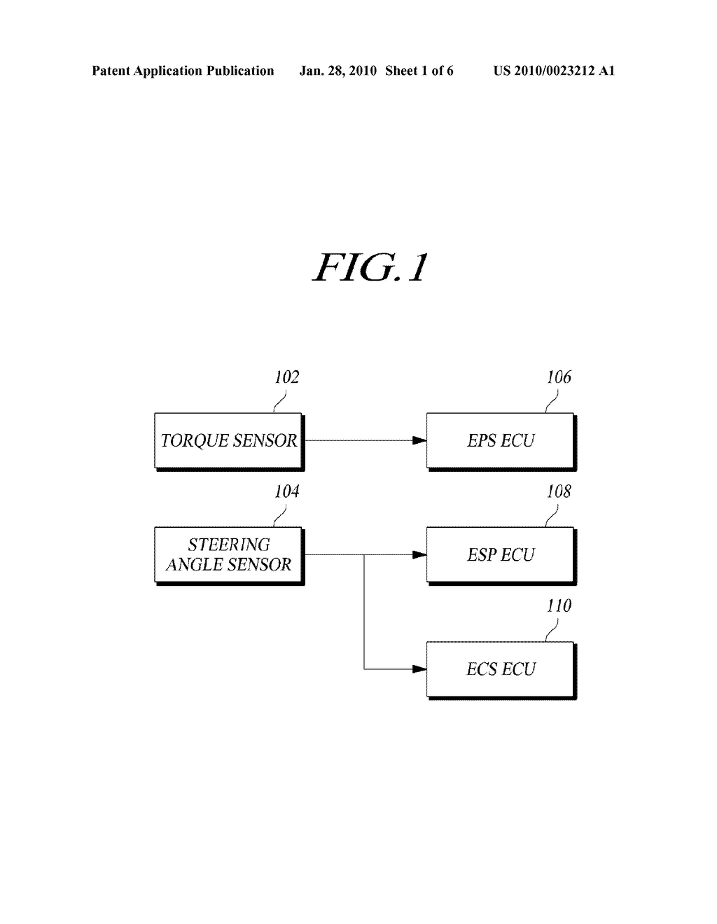 STEERING ANGLE SENSOR AND VEHICLE SYSTEM HAVING THE STEERING ANGLE SENSOR - diagram, schematic, and image 02