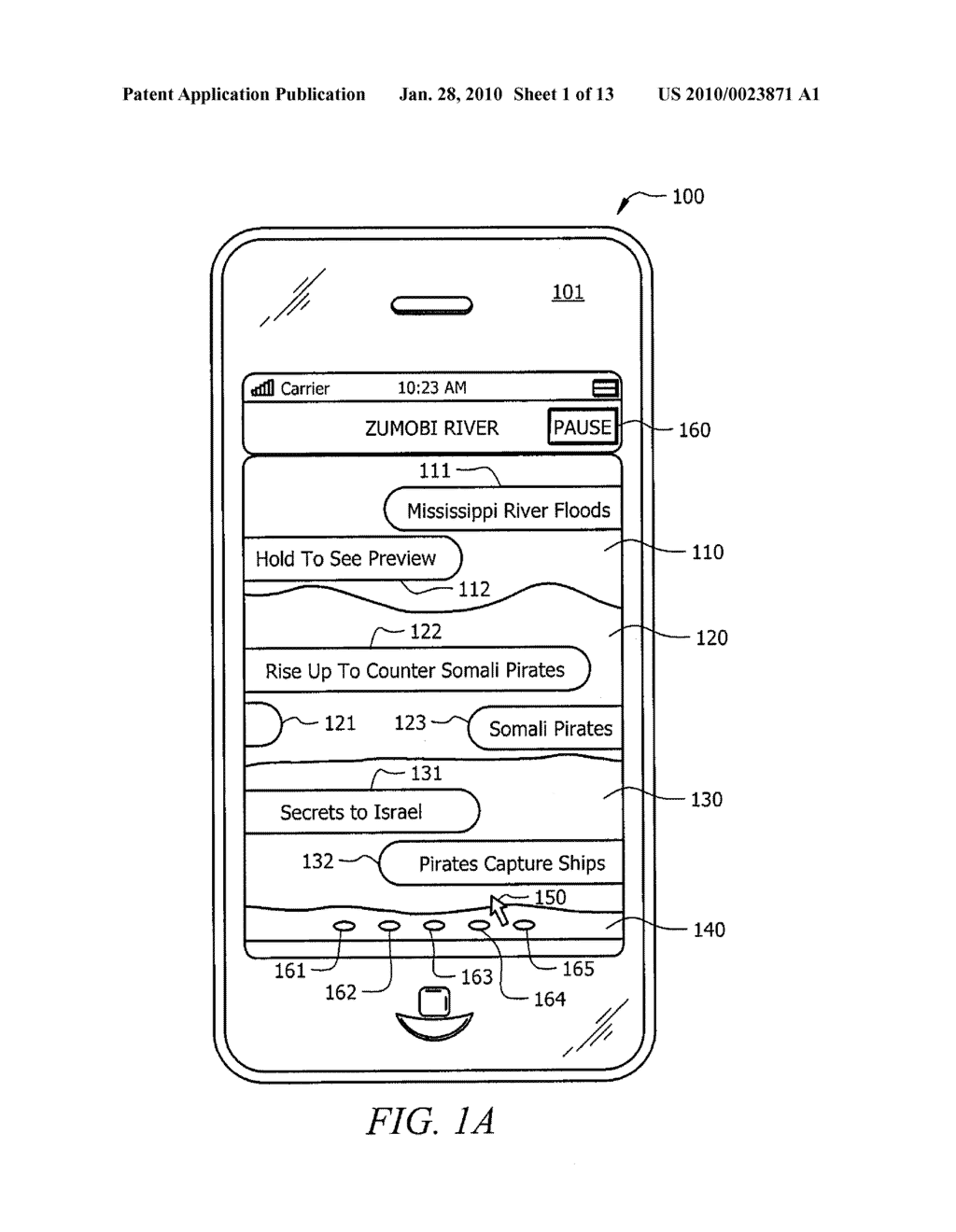 Methods and Systems Providing an Interactive Social Ticker - diagram, schematic, and image 02