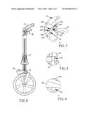 BRAKE MECHANISM FOR WHEELED DISTANCE MEASURING DEVICE diagram and image