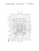 POPPET VALVE WITH DIVERGING-CONVERGING FLOW PASSAGE AND METHOD TO REDUCE TOTAL PRESSURE LOSS diagram and image