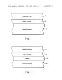 Method of making a coated glass article, and intermediate product used in same diagram and image