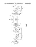 Reciprocating slat conveyor with moving slats between fixed slats diagram and image