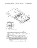 Portable container with integral folding mechanism diagram and image