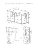 Portable container with integral folding mechanism diagram and image
