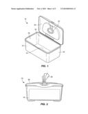 Cleansing Wipe Container Having Content-Specific Display diagram and image