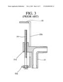 Structure for fixing reducer for sprinkler in side wall diagram and image