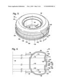 BLOW-MOLDED WHEELS HAVING UNDERCUT TREADS, METHODS FOR PRODUCING THE SAME, AND CHILDREN S RIDE-ON VEHICLES INCLUDING THE SAME diagram and image