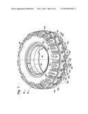 BLOW-MOLDED WHEELS HAVING UNDERCUT TREADS, METHODS FOR PRODUCING THE SAME, AND CHILDREN S RIDE-ON VEHICLES INCLUDING THE SAME diagram and image