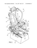 SEAT ASSEMBLY WITH REMOVABLE PORTIONS TO ACCOMMODATE OCCUPANT-WORN EQUIPMENT diagram and image