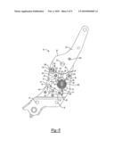 SEAT RECLINER/DUMP MECHANISM SUCH AS INCORPORATED INTO A SEATBACK SLAVED TO A FLOOR LATCH RELEASE diagram and image