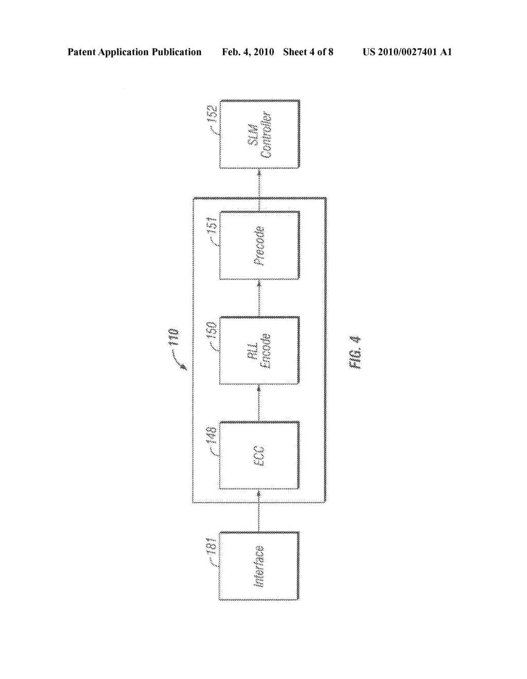 RUN LENGTH LIMITED ENCODING OF DATA INTO A 5X5 MATRIX FOR RECORDING INTO A HOLOGRAPHIC MEDIUM - diagram, schematic, and image 05