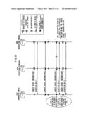 Transmission terminal, reception terminal, and information distribution system diagram and image