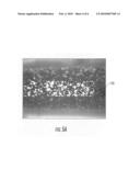 Optical fiber assemblies having a powder or powder blend at least partially mechanically attached diagram and image