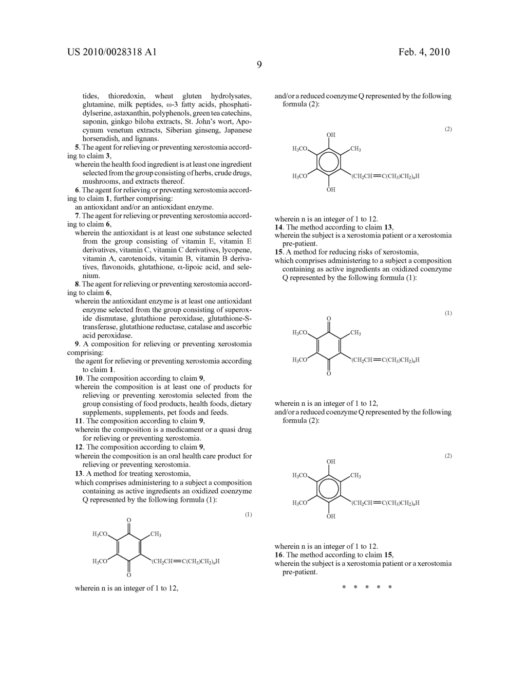 AGENT FOR RELIEF OR PREVENTION OF XEROSTOMIA - diagram, schematic, and image 10