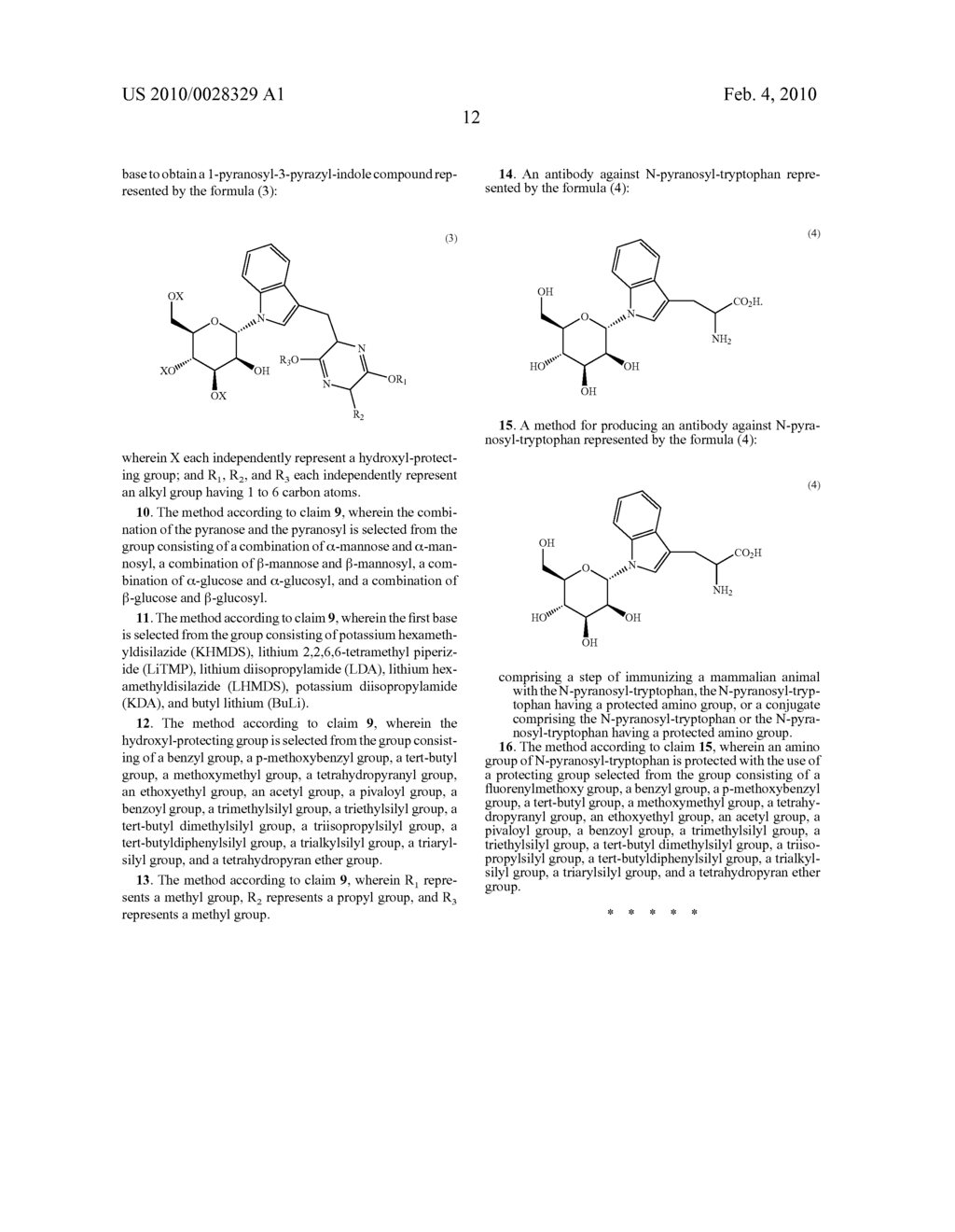 METHOD FOR PRODUCING GLYCOSYLATED INDOLE COMPOUND AND ANTIBODY AGAINST THE COMPOUND - diagram, schematic, and image 16