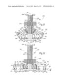 Intracardiac device for restoring the functional elasticity of the cardiac structures, holding tool for the intracardiac device, and method for implantation of the intracardiac device in the heart diagram and image