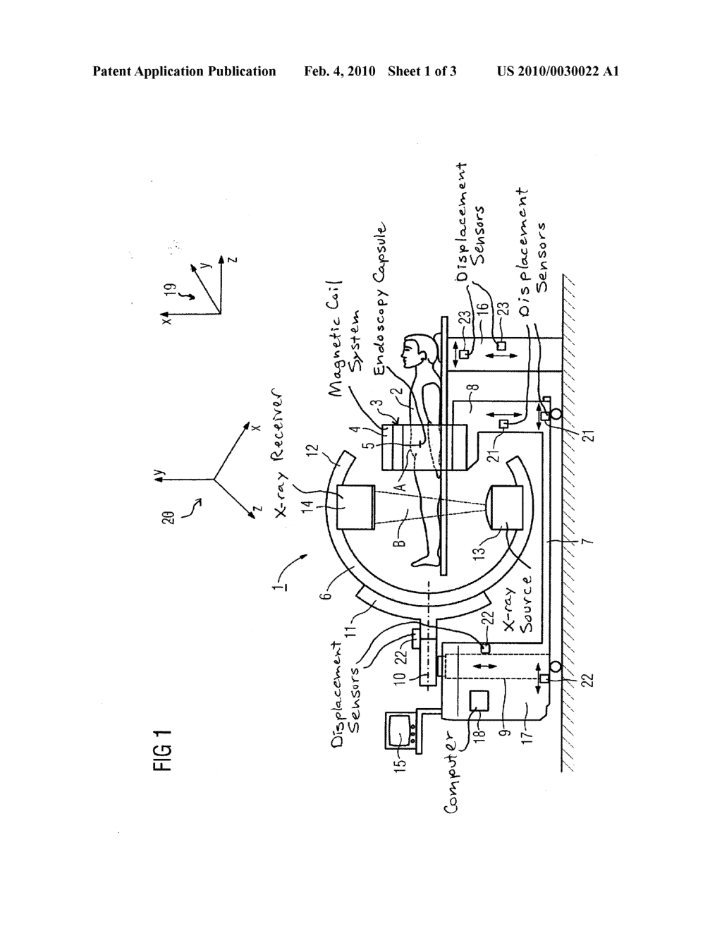 METHOD AND SYSTEM WITH ENCAPSULATED IMAGING AND THERAPY DEVICES, COUPLED WITH AN EXTRACORPOREAL IMAGING DEVICE - diagram, schematic, and image 02