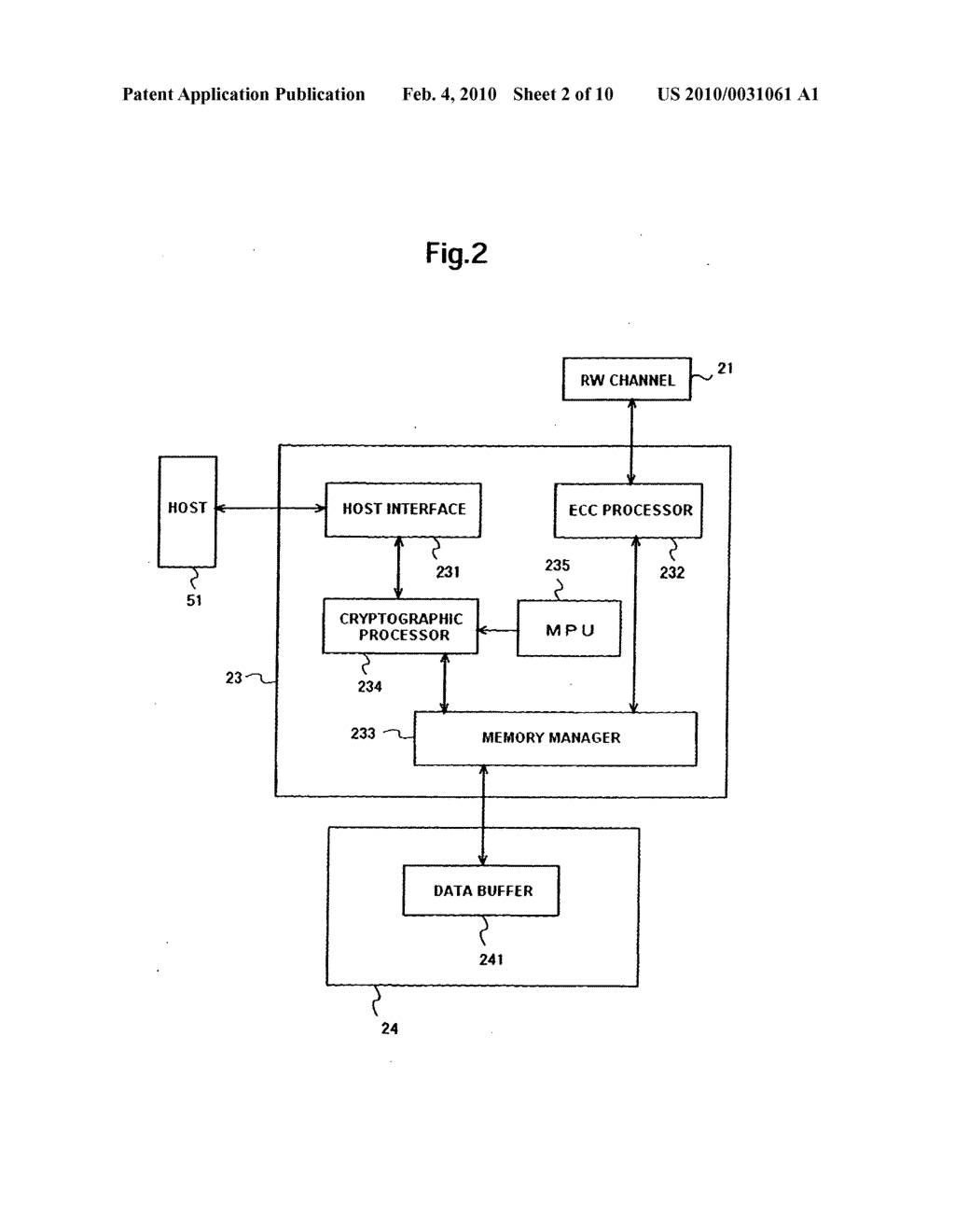 Data storage device and management method of cryptographic key thereof - diagram, schematic, and image 03