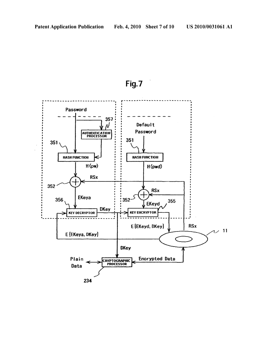 Data storage device and management method of cryptographic key thereof - diagram, schematic, and image 08