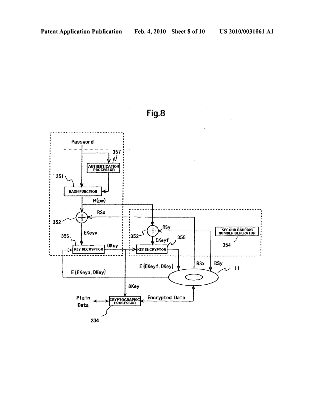 Data storage device and management method of cryptographic key thereof - diagram, schematic, and image 09