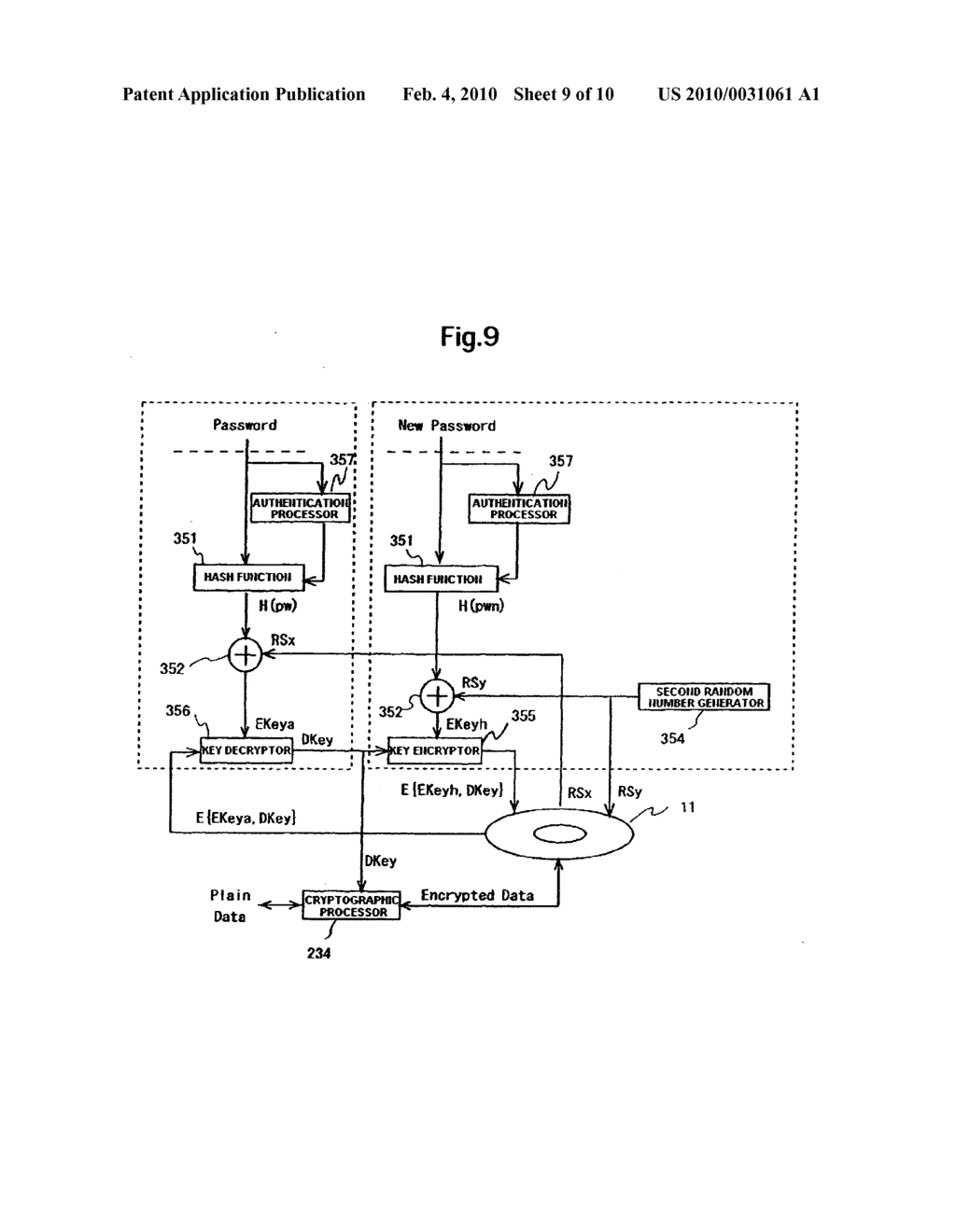 Data storage device and management method of cryptographic key thereof - diagram, schematic, and image 10