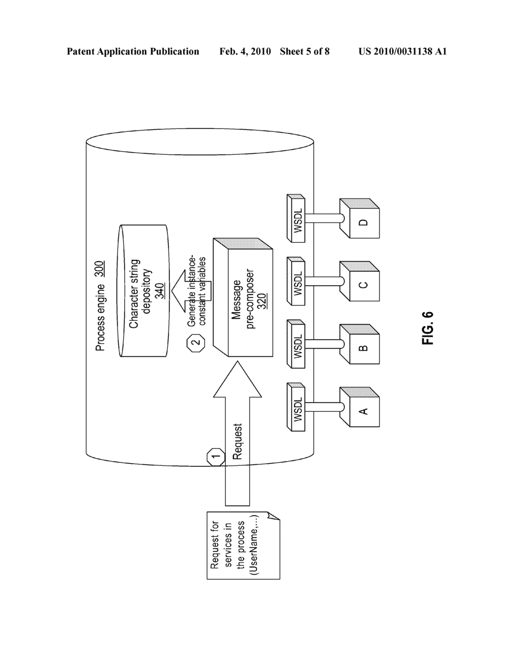 Method For Generating Simple Object Access Protocol Messages and Process Engine - diagram, schematic, and image 06