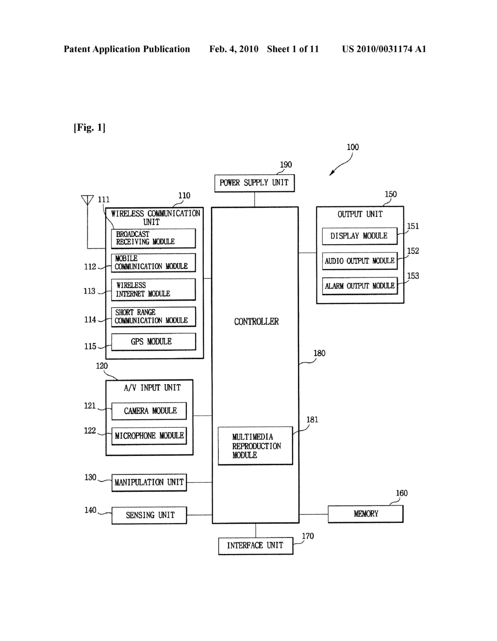 MOBILE TERMINAL AND METHOD FOR DISPLAYING INFORMATION USING THE SAME - diagram, schematic, and image 02