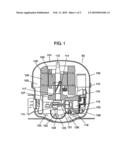 REFRIGERATING COMPRESSOR AND REFRIGERATING DEVICE USING THE SAME diagram and image