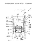 INK ROLLER COVER DEVICE OF PORTABLE TYPE LABEL PRINTING APPLICATOR diagram and image