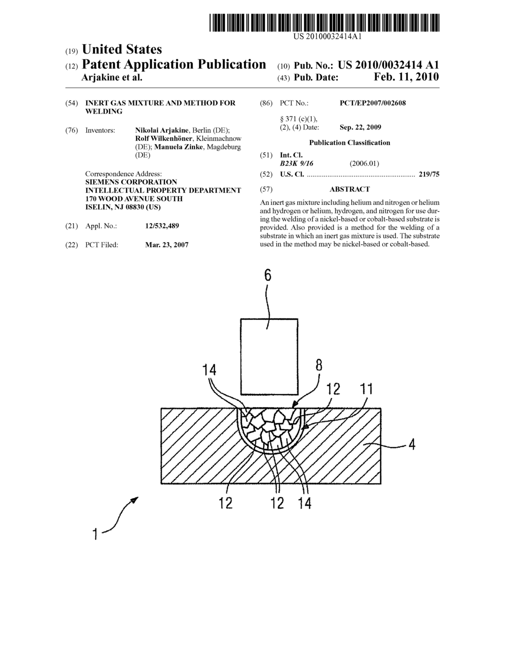 INERT GAS MIXTURE AND METHOD FOR WELDING - diagram, schematic, and image 01