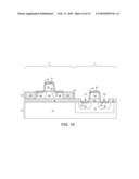 SEMICONDUCTOR STRUCTURE INCLUDING A HIGH PERFORMANCE FET AND A HIGH VOLTAGE FET ON A SOI SUBSTRATE diagram and image