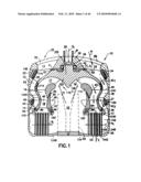 NESTED CORE GAS TURBINE ENGINE diagram and image