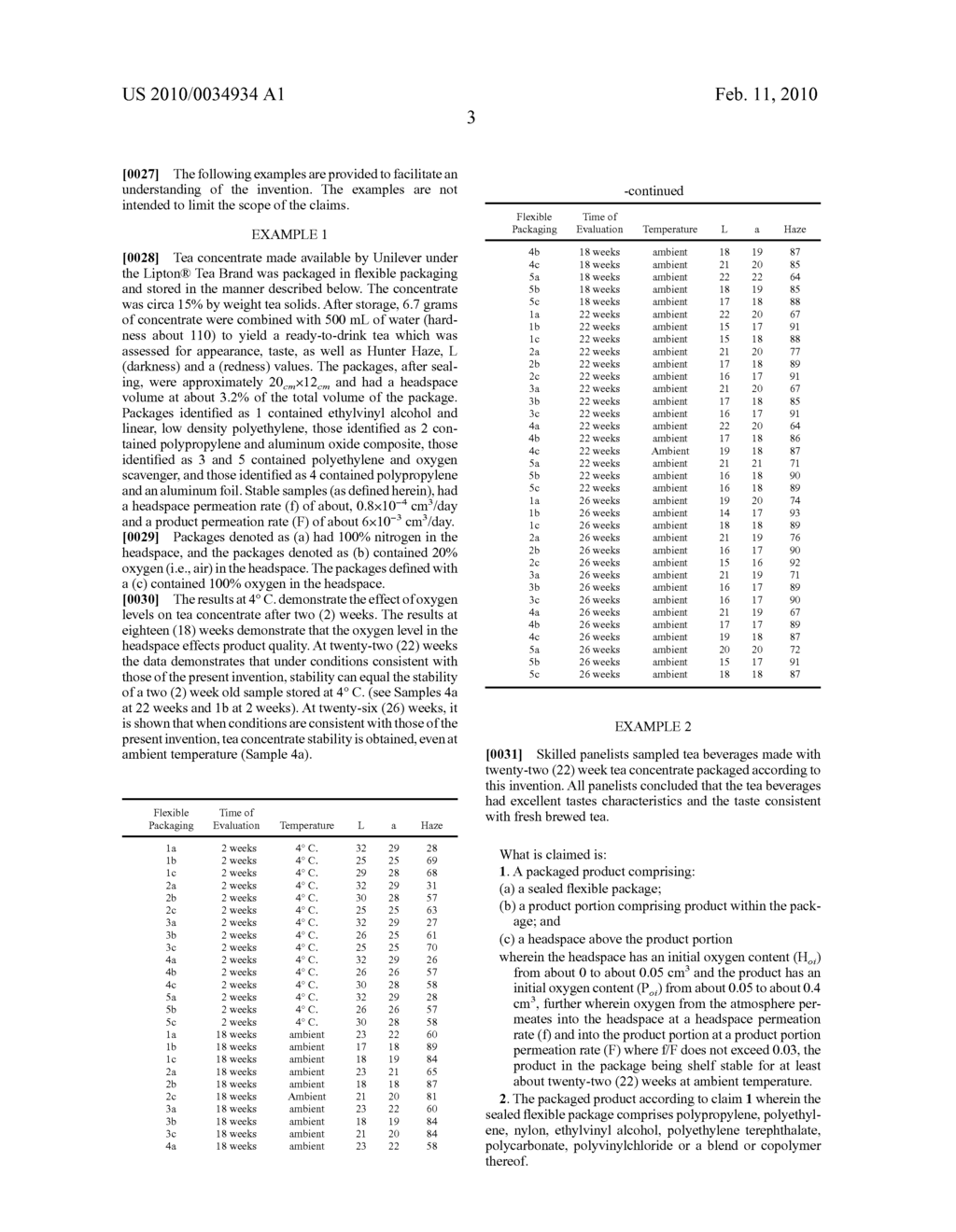 PACKAGING FOR STABILIZING CONSUMABLE PRODUCTS - diagram, schematic, and image 04