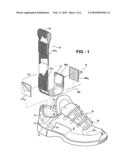 Device and method for combining an athletic shoe and conventional ankle brace to limit active ankle inversion diagram and image