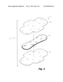 ABSORBENT ARTICLE INCLUDING ABSORBENT CORE HAVING A PLURALITY OF FIRST REGIONS AND A SECOND REGION SURROUNDING EACH OF THE FIRST REGIONS diagram and image