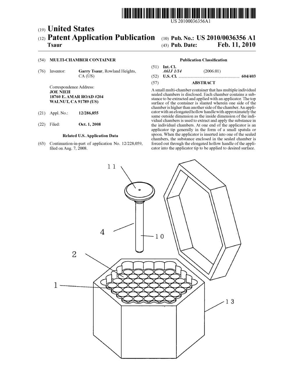 Multi-chamber container - diagram, schematic, and image 01