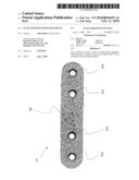 Plate for fixing bone fragments diagram and image