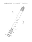 COLLAPSIBLE BONE SCREW APPARATUS diagram and image