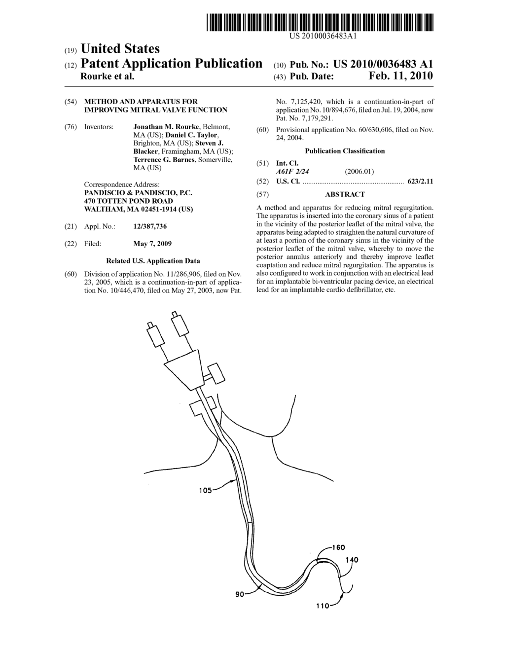 Method and apparatus for improving mitral valve function - diagram, schematic, and image 01