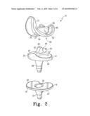 ORTHOPAEDIC KNEE PROSTHESIS HAVING CONTROLLED CONDYLAR CURVATURE diagram and image