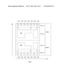 Layout of Cell of Semiconductor Device Having Linear Shaped Gate Electrode Layout Features Defined with Minimum End-to-End Spacing and Having Equal Number of PMOS and NMOS Transistors and Having Corresponding p-type and n-type Diffusion Regions Separated by Central Inactive Region diagram and image