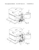 METHOD AND APPARATUS FOR FIXING THE TAIL END OF THE FILM FOR WRAPPING PALLETIZED LOADS diagram and image