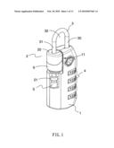 Dual-lock type padlock having double reminding function diagram and image