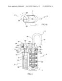 Dual-lock type padlock having double reminding function diagram and image