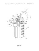 Dual-lock type padlock having double reminding function diagram and image